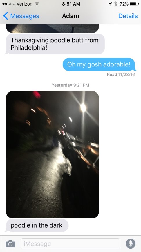 When Teresa called me