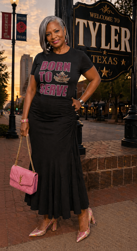 TLOD Born to Serve Bling Tee (Black)