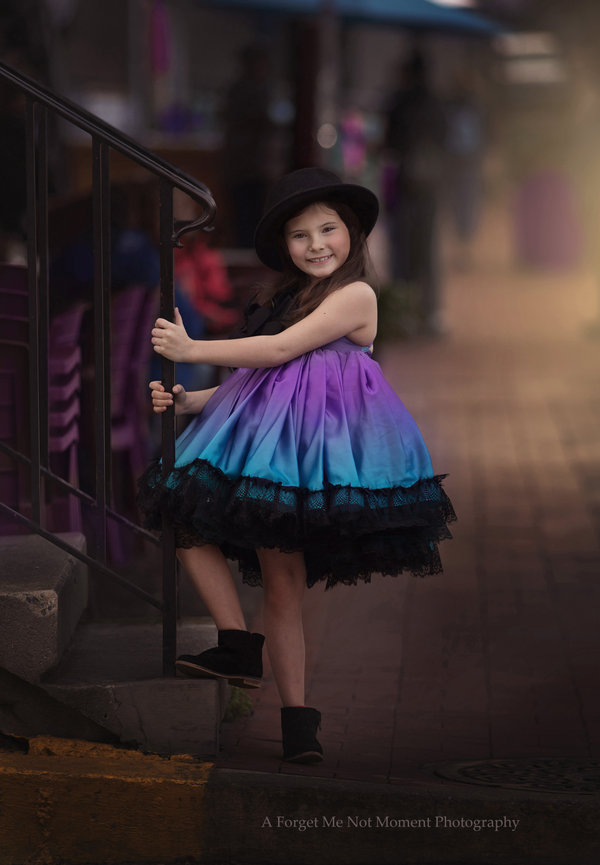 Black and Purple Ombre