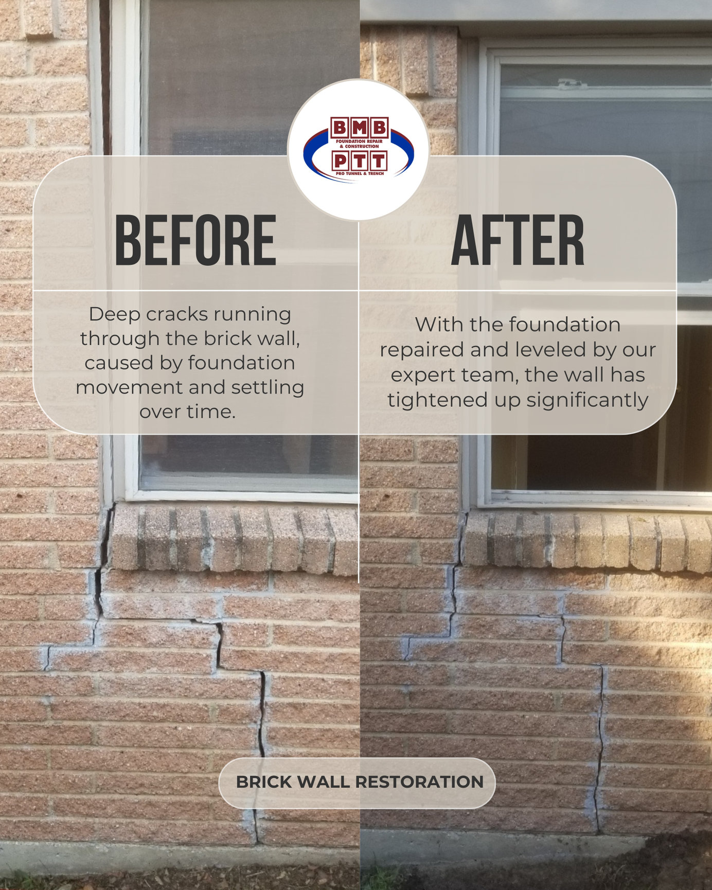 Before & After Foundation Repair in Texas | BMB Construction